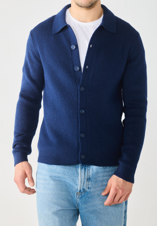 Cardigan con bottoni da uomo