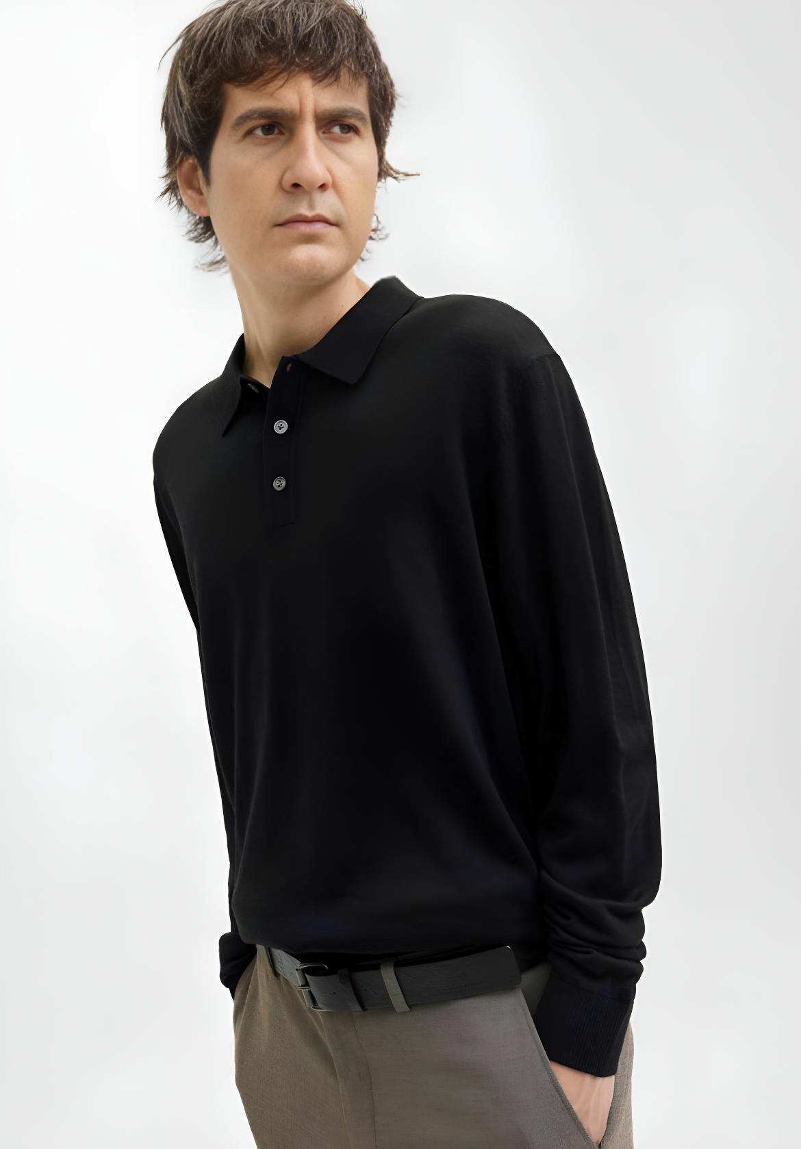 Polo a Manica Lunga da Uomo in Cotone: Lo Stile Perfetto tra Comfort e Eleganza