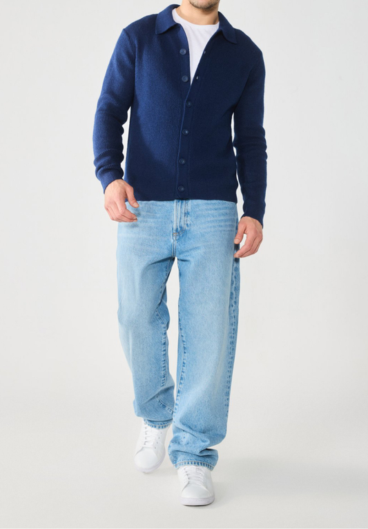 Cardigan con bottoni da uomo