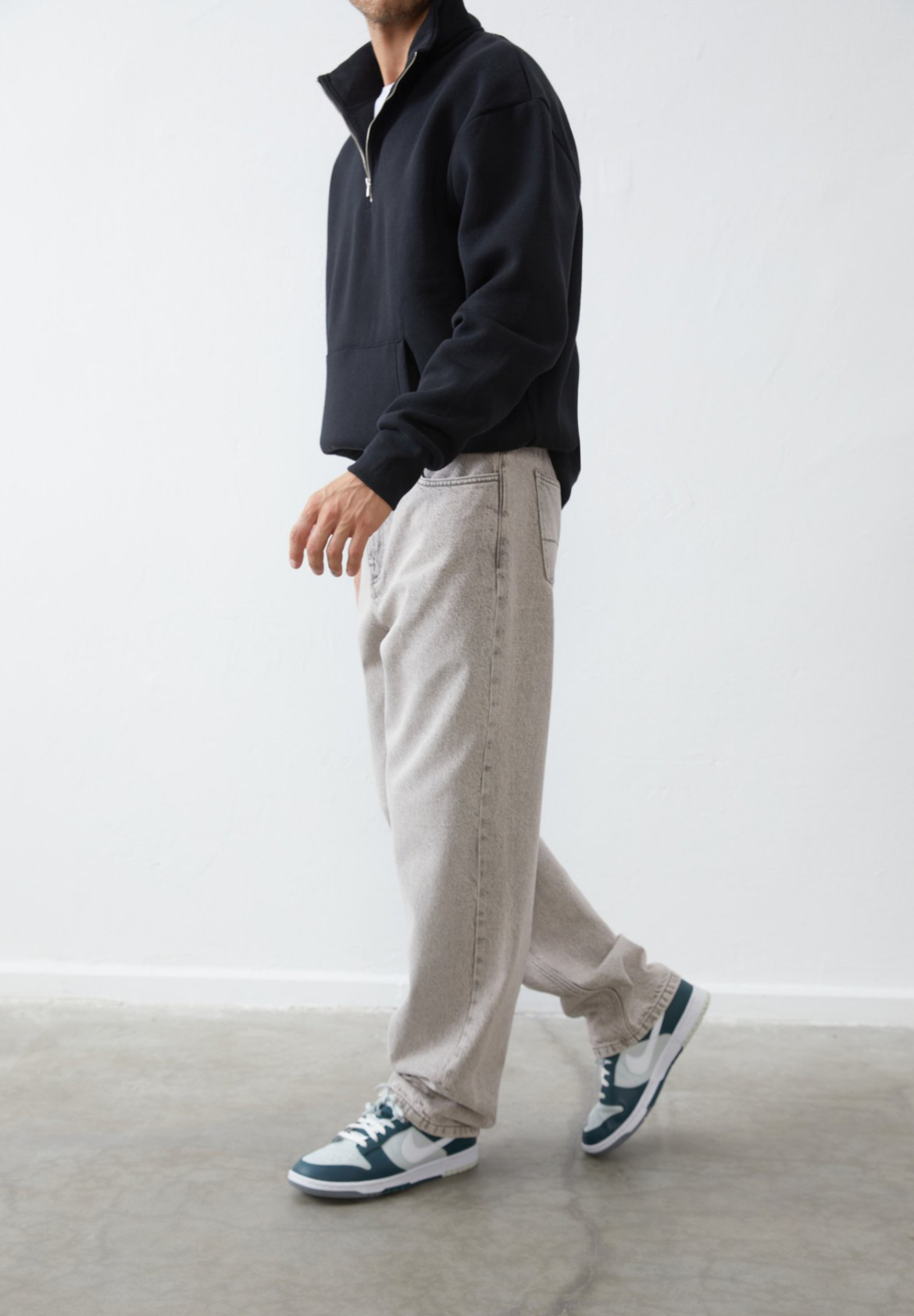 Jeans a sigaretta denim grigio