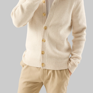 Cardigan con bottoni da uomo