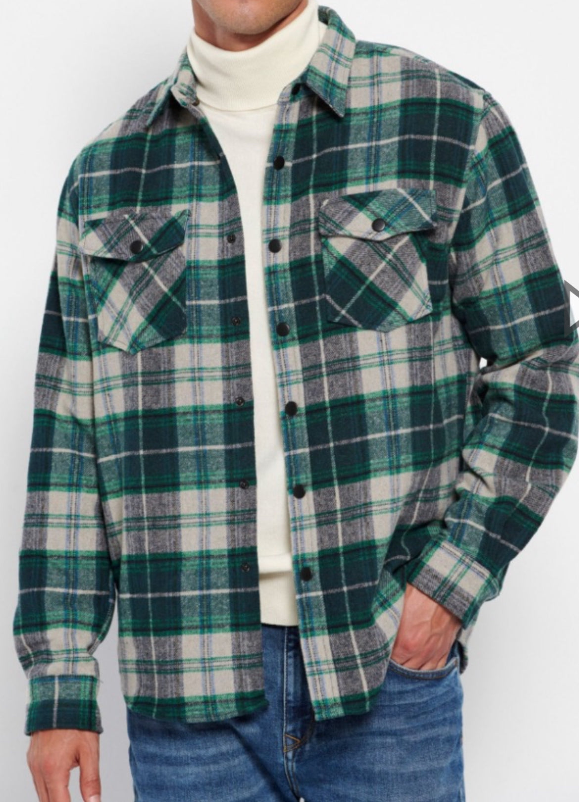 Camicia in flanella da uomo
