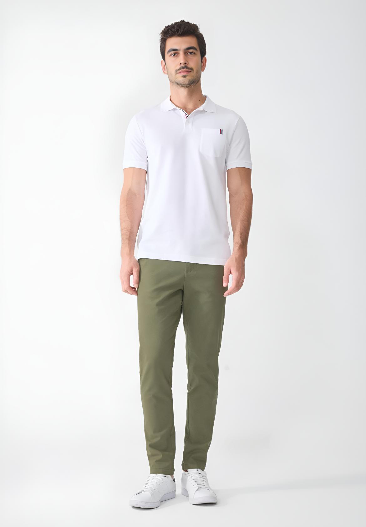 pantalone chino slim fit