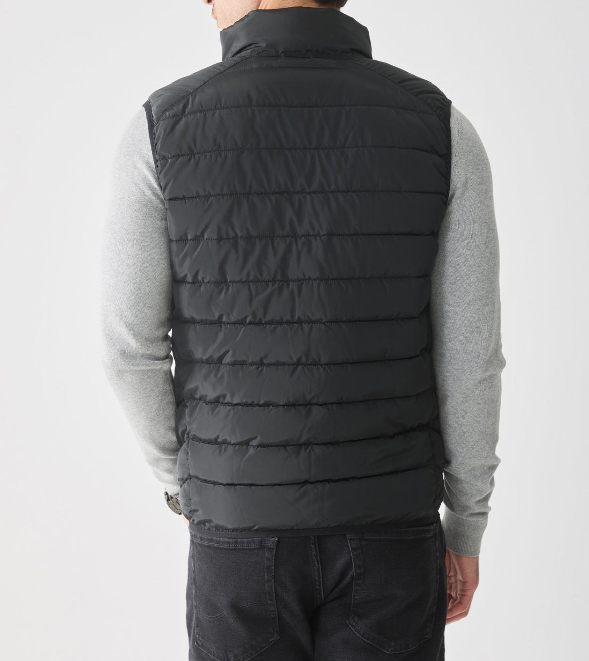 Smanicato nero slim fit