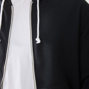 Felpa con cappuccio e zip uomo