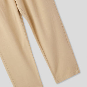 Men's Lightweight Linen Blend Pants with Elastic Waistband and Pockets