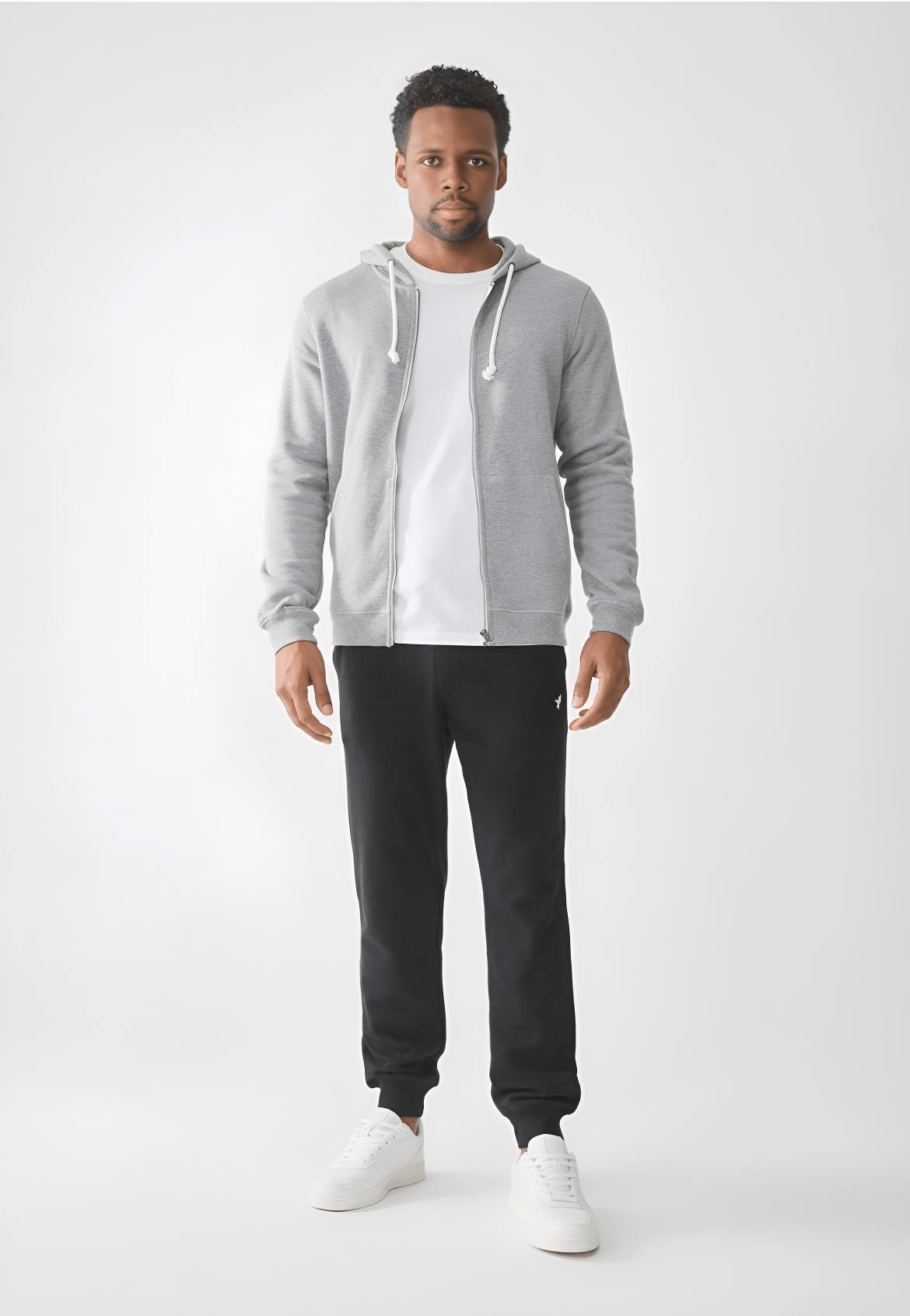 Felpa con cappuccio e zip uomo - imoji