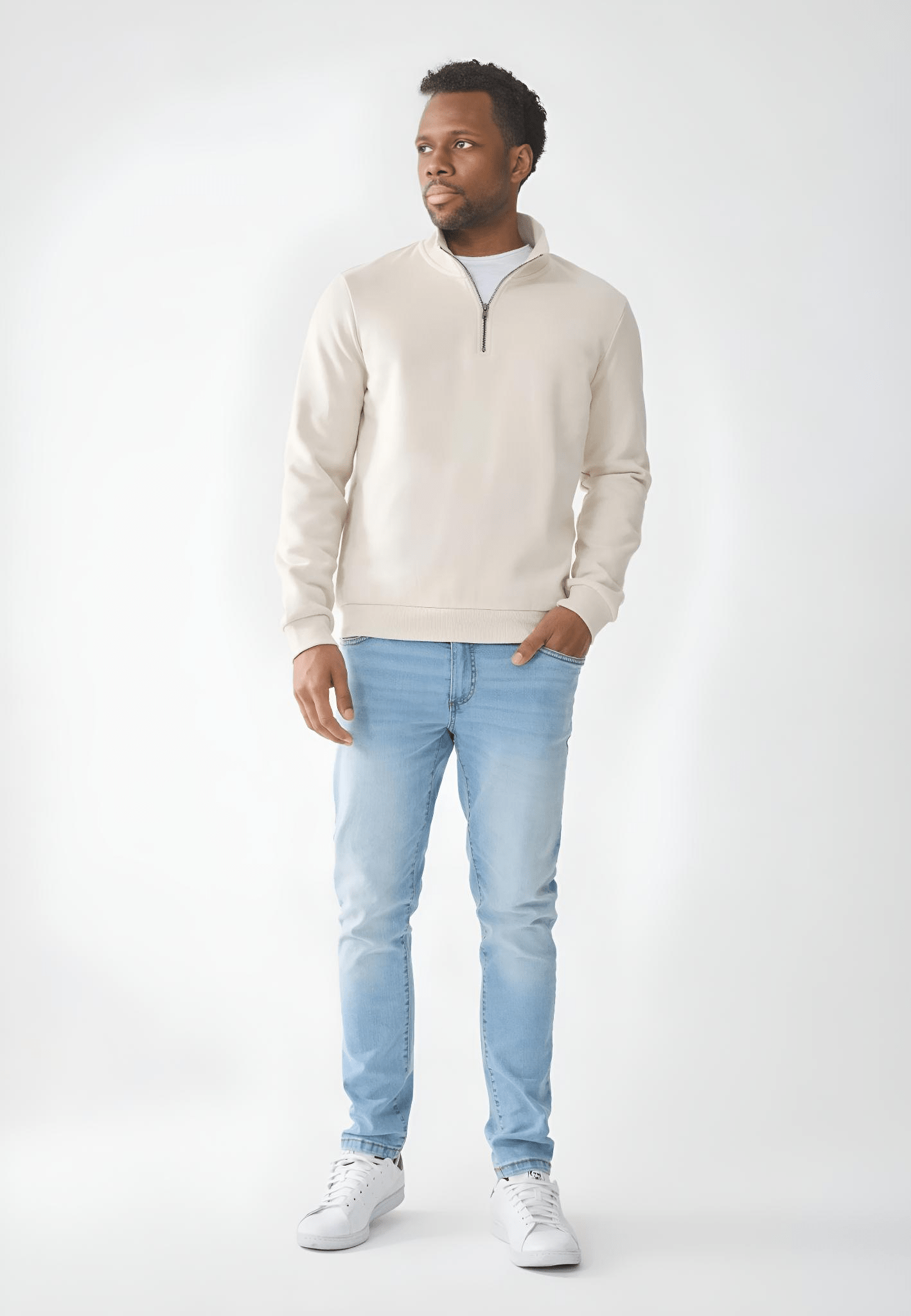 felpa con zip uomo - imoji