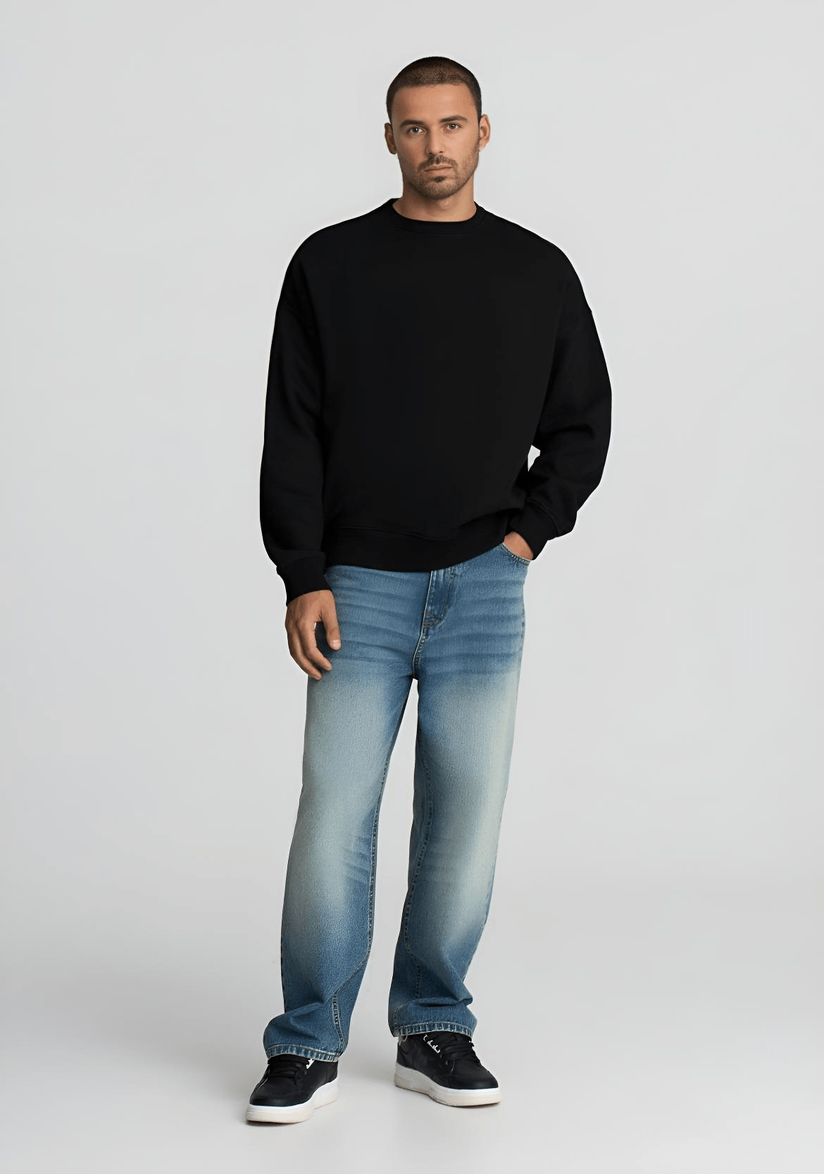 Felpa da uomo senza cappuccio - imoji