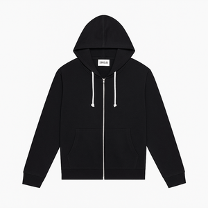 Felpa con cappuccio e zip uomo