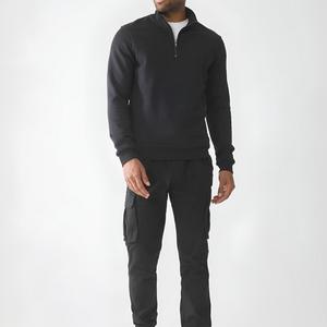 felpa con zip uomo