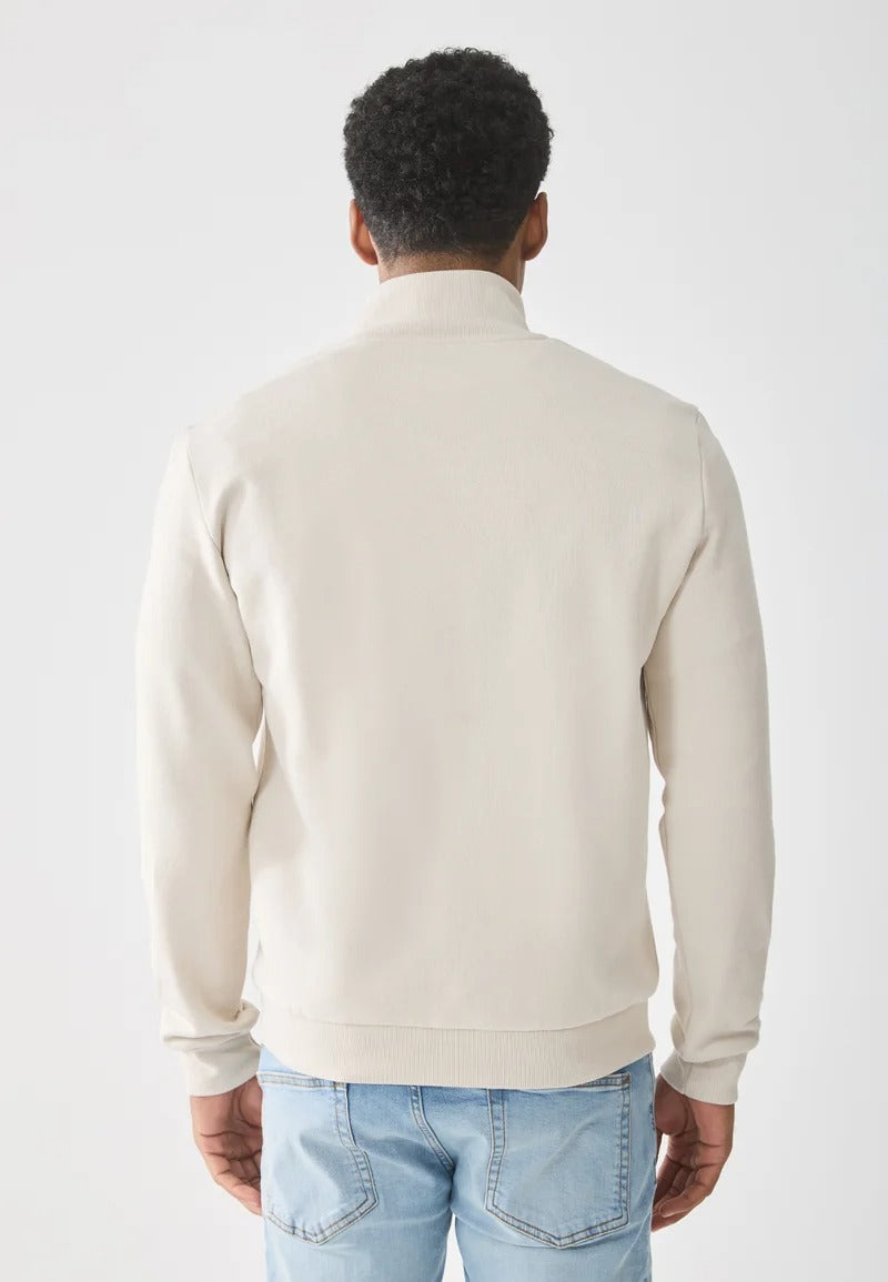 felpa con zip uomo