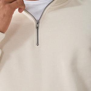 felpa con zip uomo