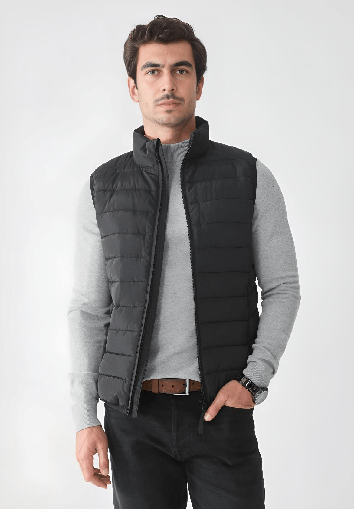 Smanicato nero slim fit - imoji